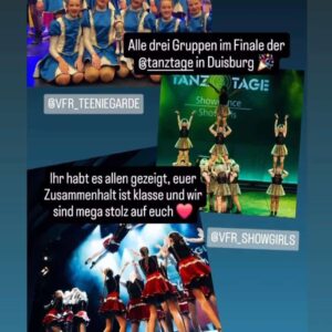 Unsere Mädels auf dem Weg ins Finale zu den Tanztagen Duisburg am 05.04.+06.04.2025, werde auch Du ein Teil davon….