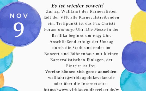 Wallfahrt der Karnevalisten 09.11.2025